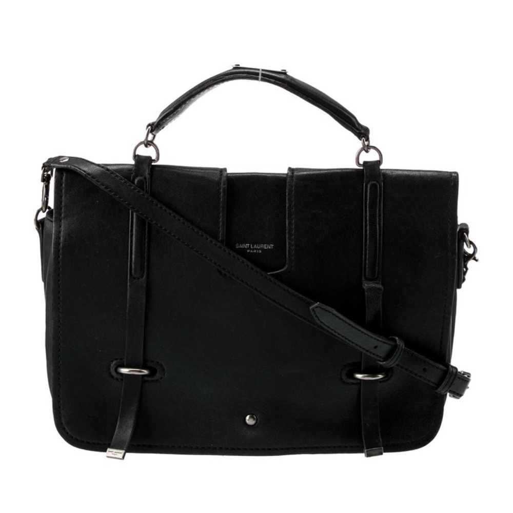 Saint Laurent Charlotte Lambskin Messenger Bag